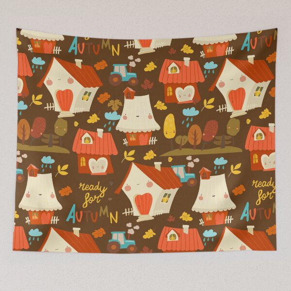 Item preview, Cute Autumn Houses Kids Fall Clothing designed and sold by FestivityFinds.