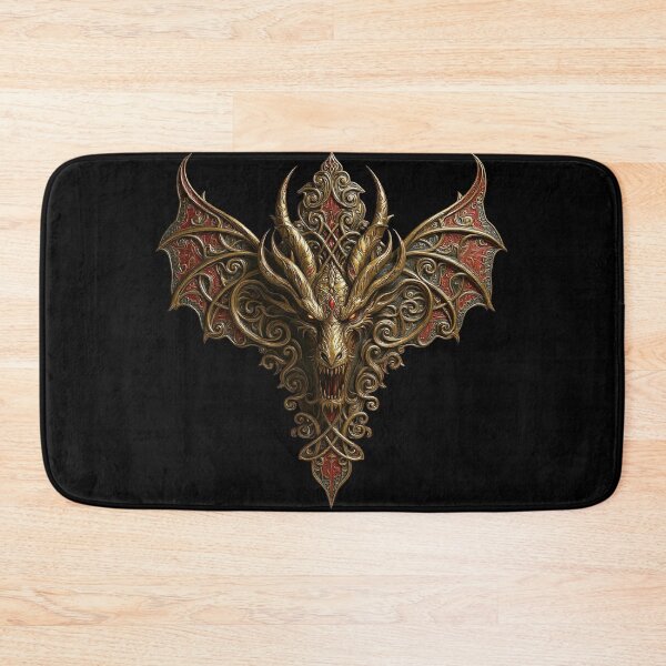 Item preview, Royal Gothic Dragon Head Art Print for Apparel and Wall Decor, Celtic Knot Wall Art, Norse Mythology sweetshirt Print designed and sold by TheGaliyaStudio.