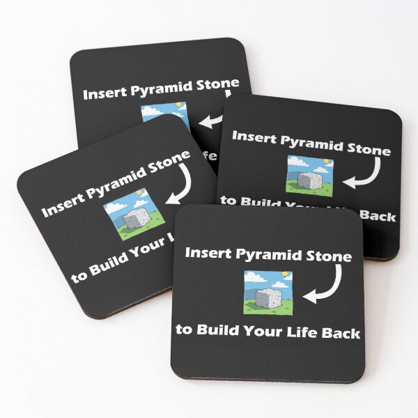 Item preview, Insert Pyramid Stone to Build Your Life Back – Ancient Egypt Gamer Design designed and sold by Karoft Collection.