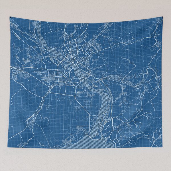 Item preview, Novosibirsk City Map Russia - Blueprint designed and sold by deMAP.