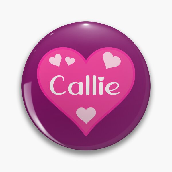 Artikelvorschau, Callie Name Pink Heart entworfen und verkauft von Jeallan Designs.