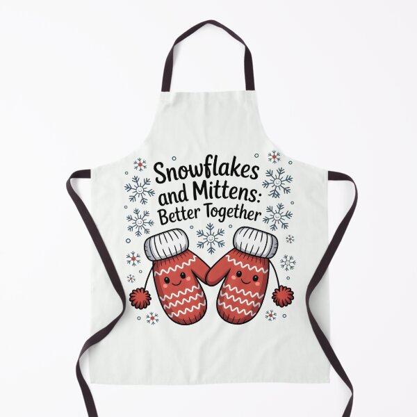 Item preview, Snowflakes and Mittens – Better Together Winter Vibes designed and sold by Jollys-ArtShop.