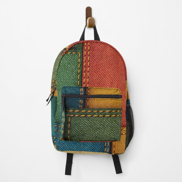 Item preview, Patchwork Denim Grid designed and sold by Kaleidoscope Print.