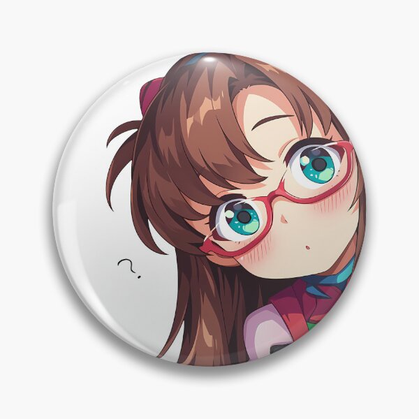Item preview, Makinami Mari Illustrious Neon Genesis Evangelion Chibi Waifu Peeker Anime designed and sold by HumbertoValveno.