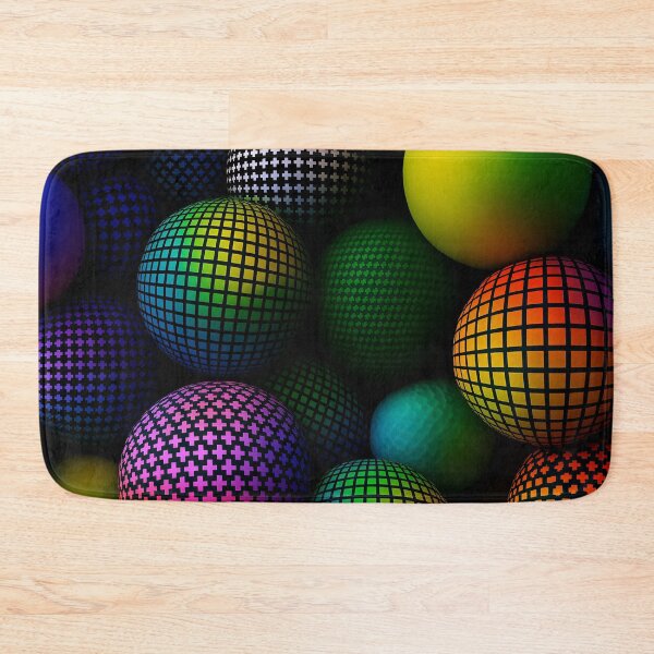 Item preview, Neon Grid Spheres designed and sold by Kaleidoscope Print.