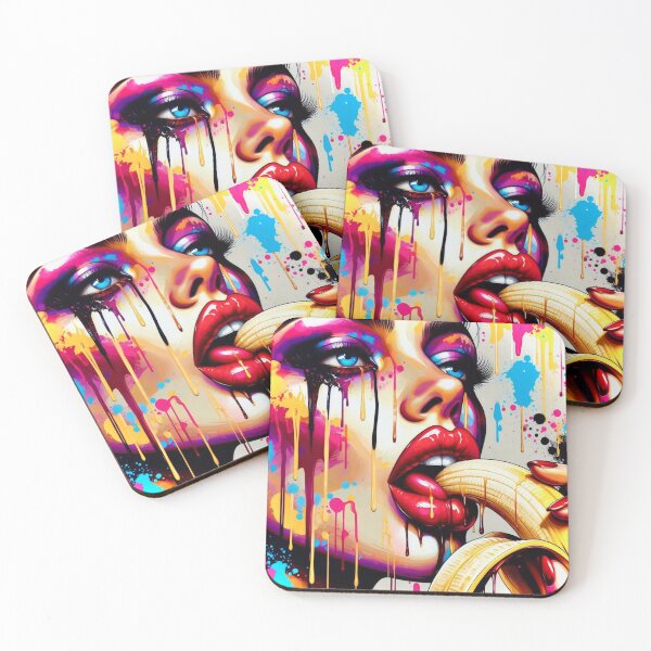 Item preview, Fierce Glamour – Neon Pop Diva with Banana designed and sold by Ghost Archer Illusions.