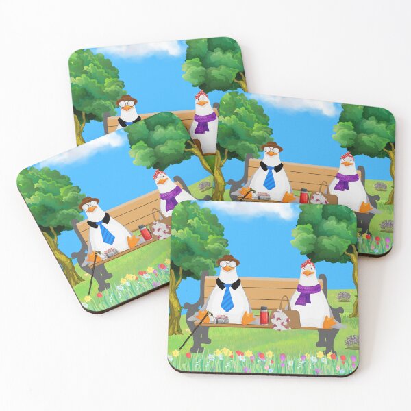 Item preview, Old seagulls on a bench designed and sold by moll2025.