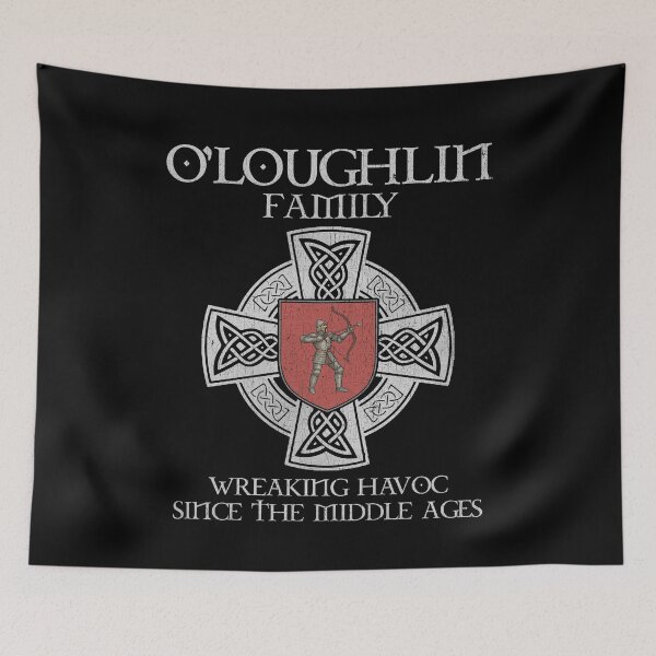 Item preview, O’Loughlin Family Crest – Medieval Heritage Emblem for Ancestry Lovers & Vintage Style Fans designed and sold by 9X FR.