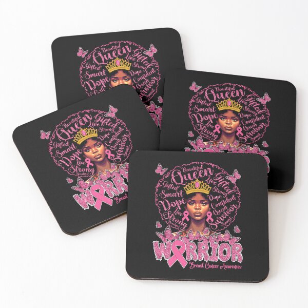 Item preview, American African Black Women Queen Breast Cancer Warrior designed and sold by SherryValdez.
