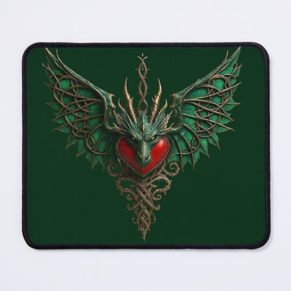 Item preview, Celtic Forest Dragon Art Print for Witchy and Fantasy Apparel, Norse Mythology Animal house decor designed and sold by TheGaliyaStudio.