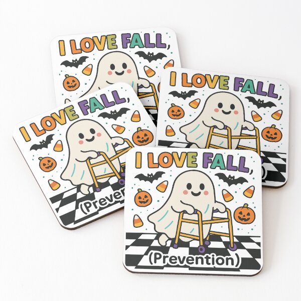 Item preview, Cute I Love Fall Prevention Physical Therapy Ghost Halloween designed and sold by Dominikcernk.