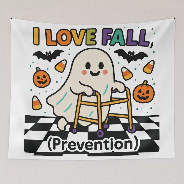 Item preview, Cute I Love Fall Prevention Physical Therapy Ghost Halloween designed and sold by Dominikcernk.