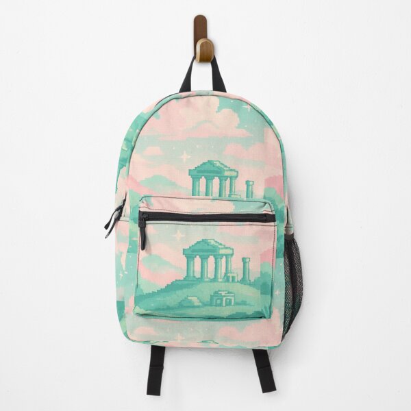Item preview, Pixel Art Ancient Temple Ruins at Sunset designed and sold by Zenvo.