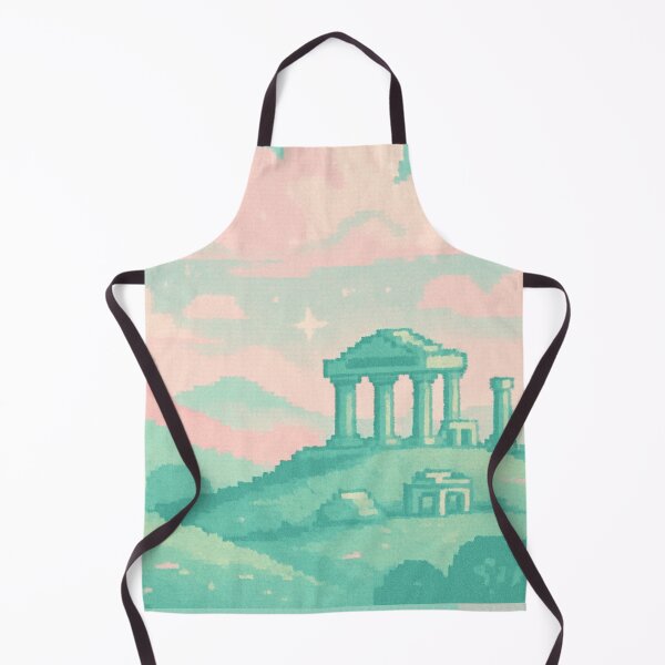 Item preview, Pixel Art Ancient Temple Ruins at Sunset designed and sold by Zenvo.