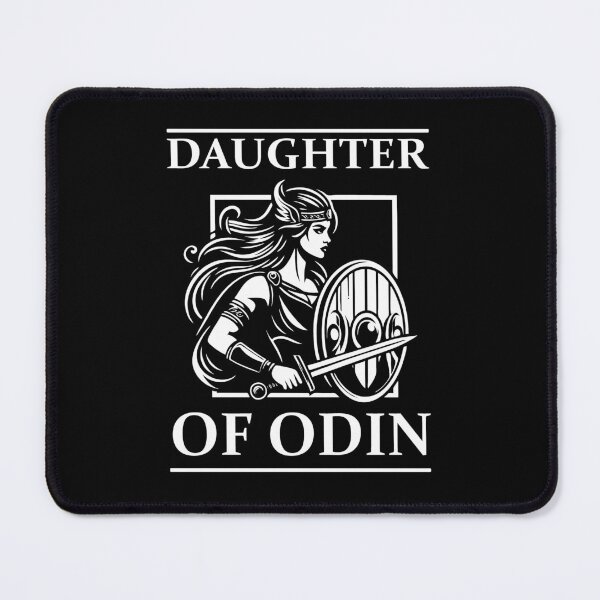 Item preview, Viking Shieldmaiden Design – Strong & Courageous – Daughter of Odin designed and sold by RetroMaritalArt.
