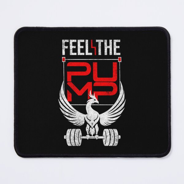 Item preview, Feel the Pump Graphic Tee – Motivational Gym Fitness Shirt designed and sold by Lacerta-Design.