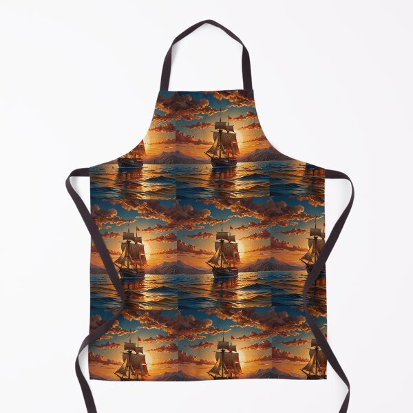 Item preview, Paper Quilling Ship at Sunset – Impressionist Style 3D Layered Papercraft Ocean Art designed and sold by ColorSplash123.