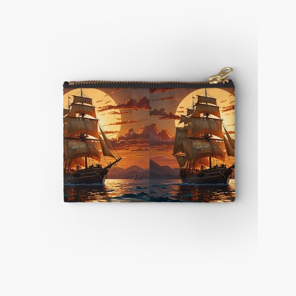 Item preview, Paper Quilling Ship at Sunset – Impressionist Style 3D Layered Papercraft Ocean Art designed and sold by ColorSplash123.