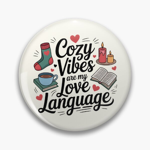 Item preview, Cozy Vibes Are My Love Language – Winter Comfort designed and sold by Jollys-ArtShop.