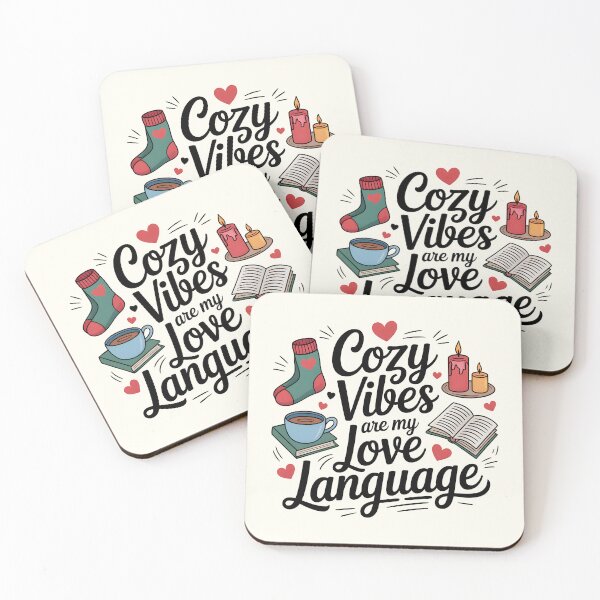 Item preview, Cozy Vibes Are My Love Language – Winter Comfort designed and sold by Jollys-ArtShop.