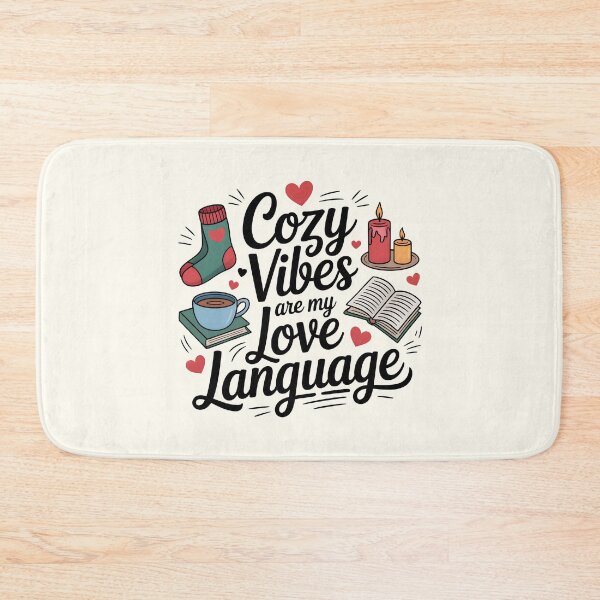 Item preview, Cozy Vibes Are My Love Language – Winter Comfort designed and sold by Jollys-ArtShop.