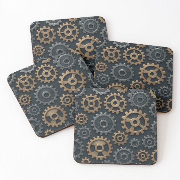 Item preview, Industrial Gear Mechanism Pattern designed and sold by Zenvo.
