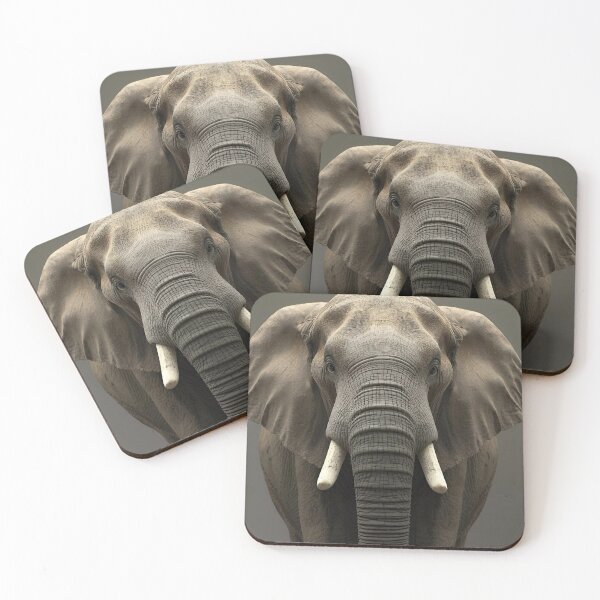 Item preview, Elephant Front View – Majesty of Nature designed and sold by RAKO13.