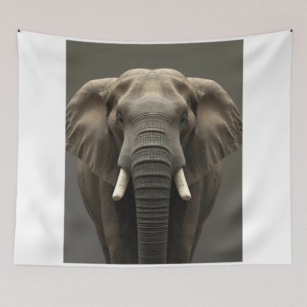 Item preview, Elephant Front View – Majesty of Nature designed and sold by RAKO13.