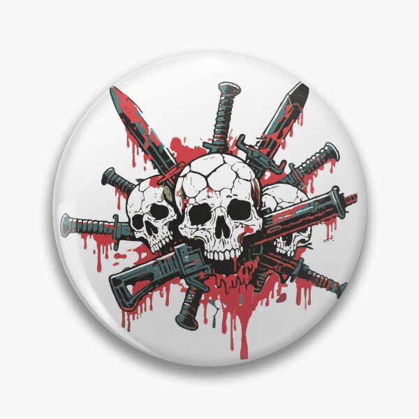 Item preview, skull Cluster of bayonets designed and sold by Uglyandcute.