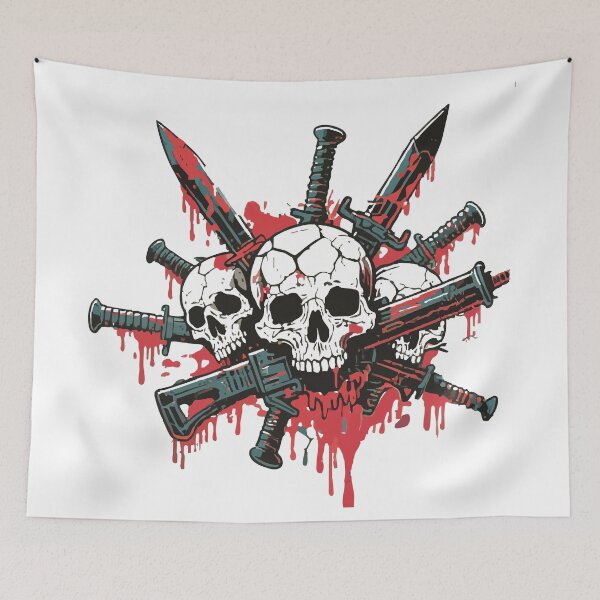 Item preview, skull Cluster of bayonets designed and sold by Uglyandcute.
