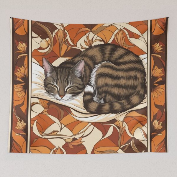 Item preview, Sleeping kitty designed and sold by moll2025.