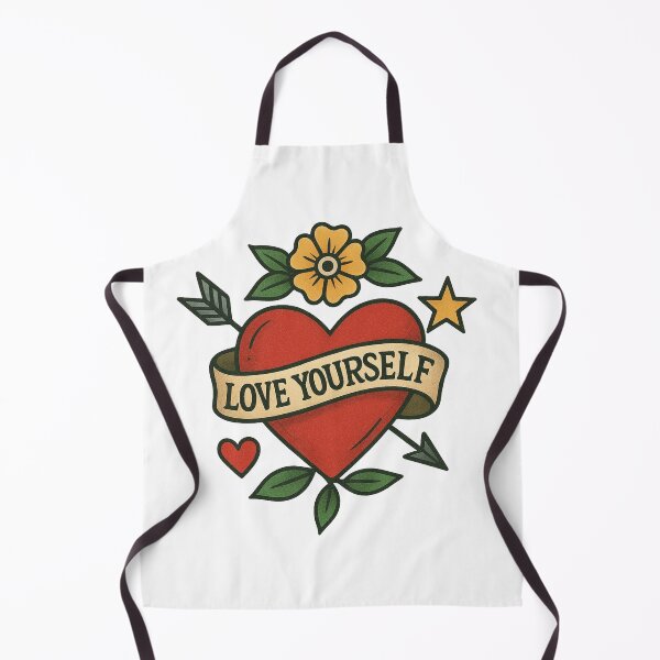Item preview,  VintageTattoo Heart PNG | Love Yourself Traditional Design | Old School Sublimation Art designed and sold by QueenStore-USA.