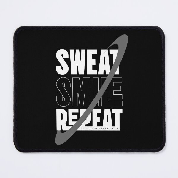 Item preview, SWEAT. SMILE. REPEAT. – Motivational Gym Hoodie designed and sold by Lacerta-Design.