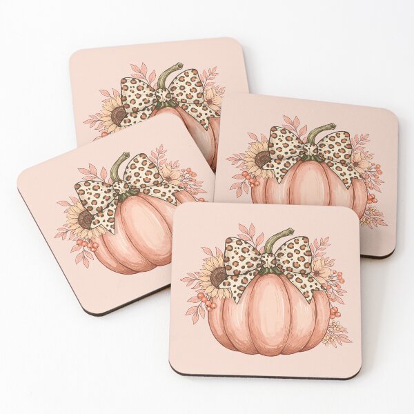 Item preview, Coquette Leopard Fall Pumpkin designed and sold by NettiesWallArt.