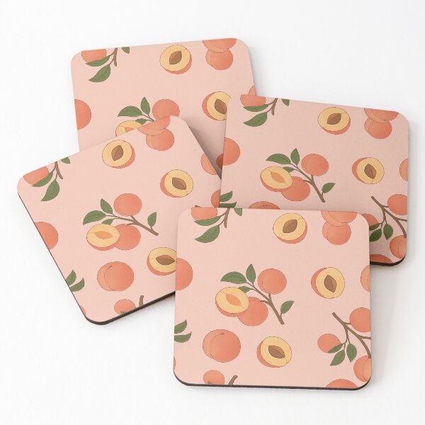 Item preview, Peach pattern, bright peach color designed and sold by JannymyGallery.