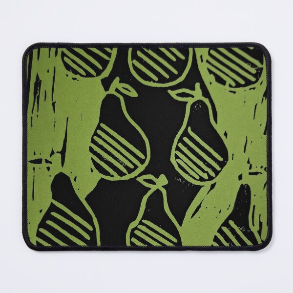 Item preview, Lino Printed Pears GREEN designed and sold by Felldweller2.