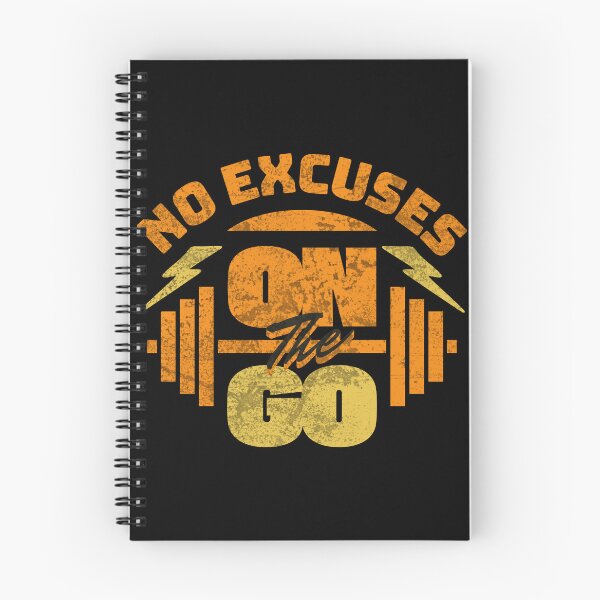 Item preview, NO EXCUSES – ON THE GO Gym Hoodie designed and sold by Lacerta-Design.