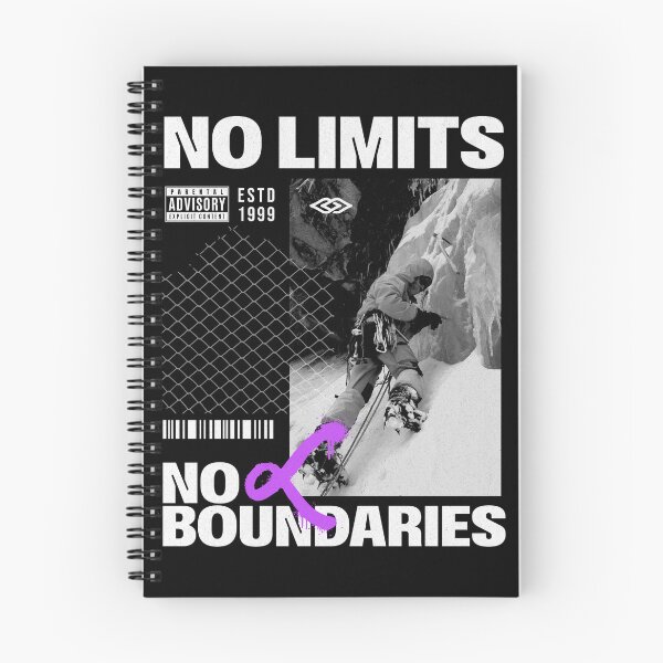 Item preview, NO LIMITS – NO BOUNDARIES Streetwear Hoodie designed and sold by Lacerta-Design.