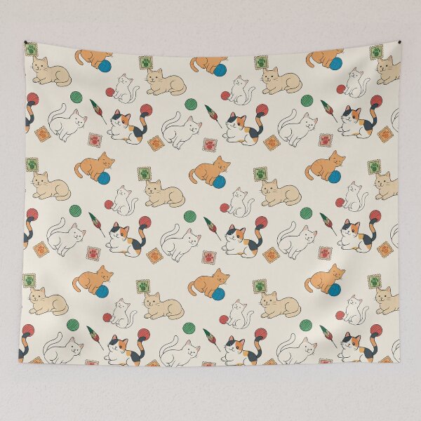 Item preview, Four cute kitten cat patterns designed and sold by JannymyGallery.