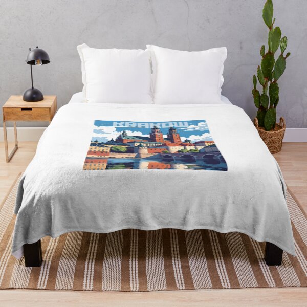 Item preview, Krakow City Skyline T-Shirt – Poland Travel Souvenir Graphic Tee designed and sold by SassyArtist9006.