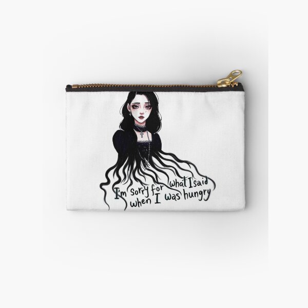 Item preview, Sorry for what i said when i was hungry -  Emo Goth Girl design designed and sold by Vintage Designs +.