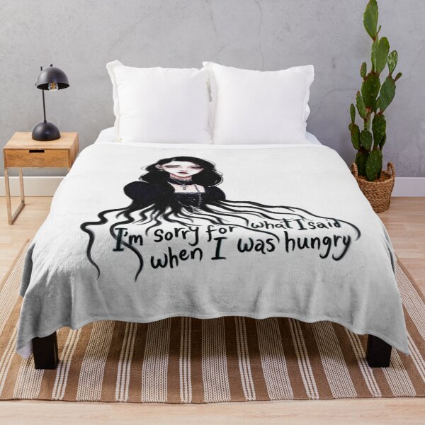 Item preview, Sorry for what i said when i was hungry -  Emo Goth Girl design designed and sold by Vintage Designs +.