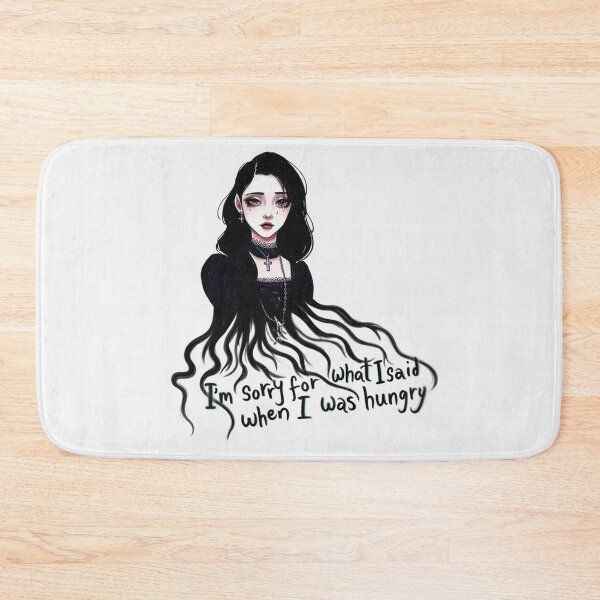 Item preview, Sorry for what i said when i was hungry -  Emo Goth Girl design designed and sold by Vintage Designs +.