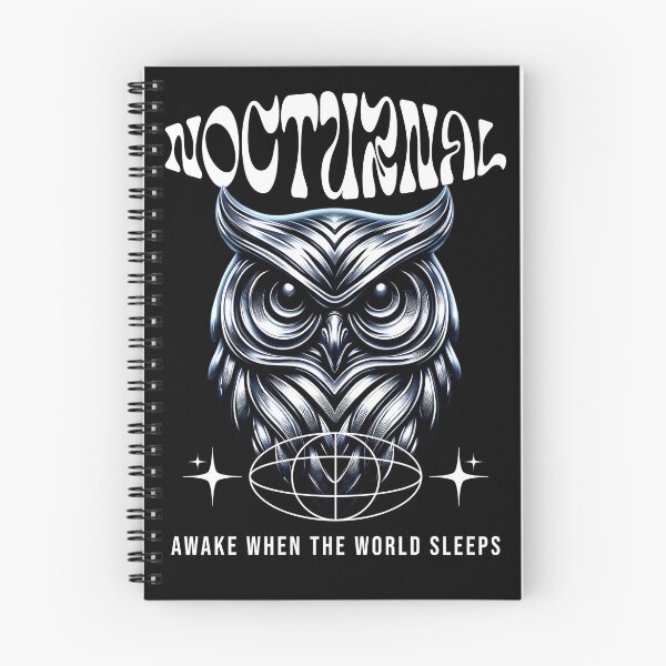 Item preview, Nocturnal Owl – Awake When the World Sleeps Hoodie designed and sold by Lacerta-Design.