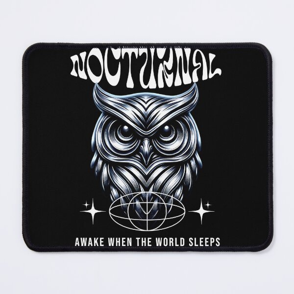 Item preview, Nocturnal Owl – Awake When the World Sleeps Hoodie designed and sold by Lacerta-Design.