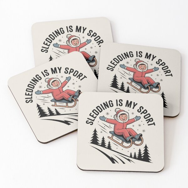Item preview, Sledding Is My Sport – Winter Fun Adventure designed and sold by Jollys-ArtShop.