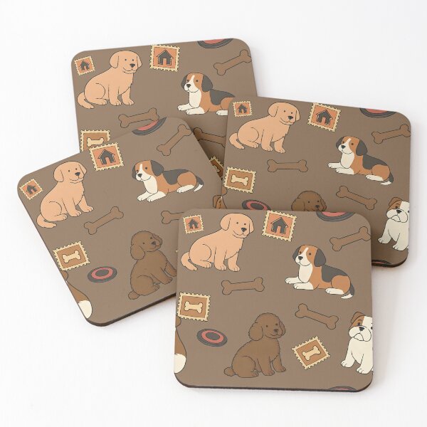 Item preview, Four cute dog styles with toys pattern designed and sold by JannymyGallery.