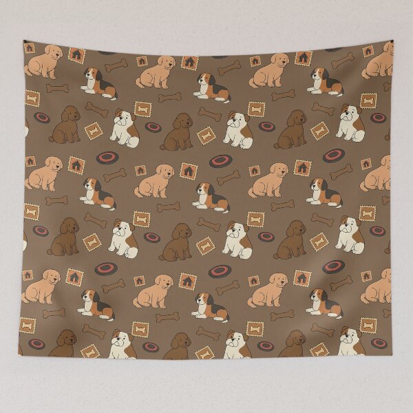 Item preview, Four cute dog styles with toys pattern designed and sold by JannymyGallery.