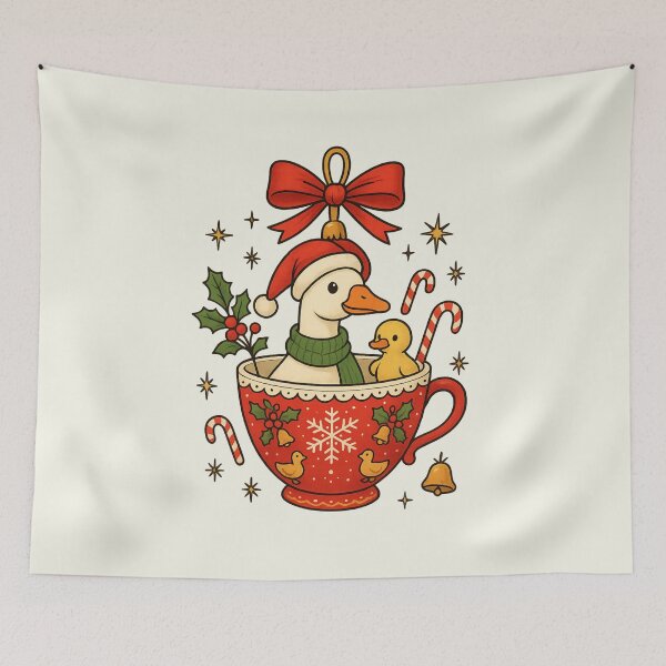 Item preview, Christmas Ornament Silliest Goose in a Coffee Cup Vintage designed and sold by SunfullyYours.