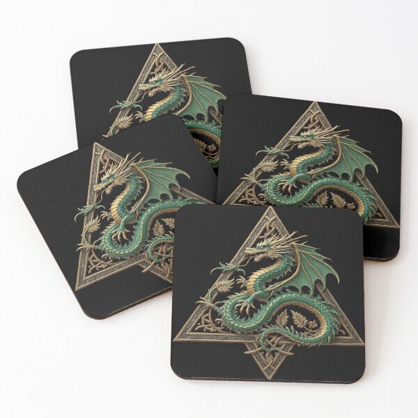 Item preview, Copy of Celtic Forest Dragon Art Print for Witchy and Fantasy Apparel, Norse Mythology Animal house decor  designed and sold by TheGaliyaStudio.